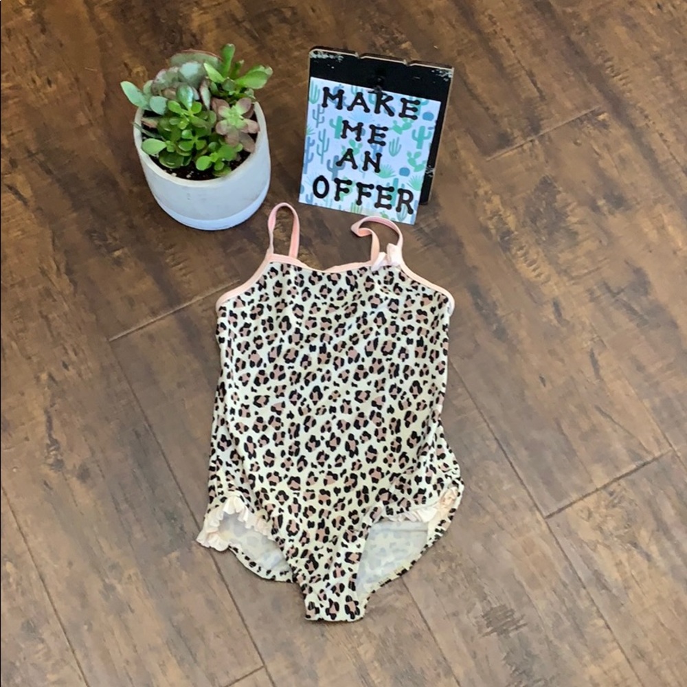 Leopard one piece bathing suit